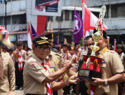 Pramuka Kota Padang Sidempuan Juara Kirab Tangkal NAPZA