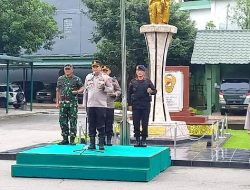 Kodim 0203 Langkat Laksanakan Apel Gabungan TNI – POLRI