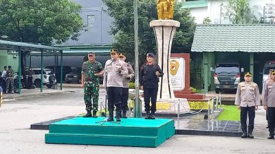 Kodim 0203 Langkat Laksanakan Apel Gabungan TNI – POLRI