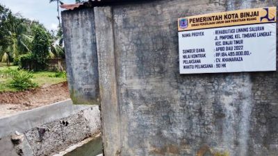 Proyek Rehab Linning CV Khanaraza Diduga Asal Jadi