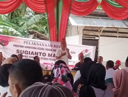 Anggota DPRD Sumut Sugianto Makmur Reses di Gebang