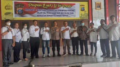 Kapolresta Deliserdang Sambut Panitia Natal KWK