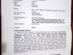 Ketua Apdesi Pringsewu Dilaporkan ke Polisi