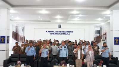 Kakanwilkumham Sumut Rapat Bersama Stakeholder Pembentukan Produk Hukum Daerah  