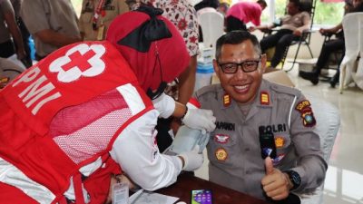 Bakti Sosial Polres Bintan Kumpulkan 180 Kantong Darah