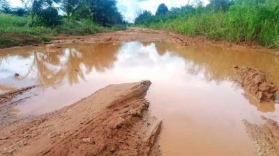 Jalan Provinsi dari Kendawangan  – Marau Perlu Perbaikan