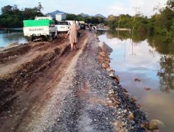 Warga Ketapang : Masa Jalan Nasional Seperti Sawah