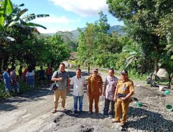 Jalan Provinsi Rusak Masyarakat Lolofitu Moi Cor Jalan  