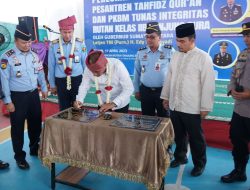Rumah Tahfiz Quran dan PKBM di Rutan Tanjung Pura Diresmikan