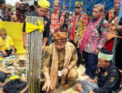 Tugu Perdamaian Kerajaan Hulu Aik Didirikan Kembali