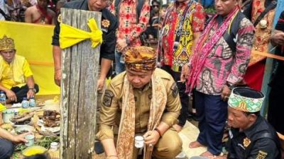 Tugu Perdamaian Kerajaan Hulu Aik Didirikan Kembali