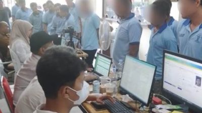 Napi Narkotika Langkat Cetak e-KTP   