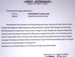 Dapur Ilegal Meresahkan Warga Tanjung Pura Langkat