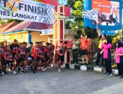 Kapolres Langkat Dan Kasdim 0203 Lepas Gerak Jalan  