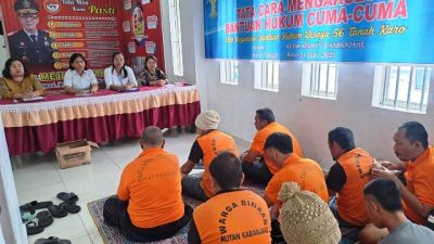 Penyuluhan Hukum OBH Yesaya 56 di Rutan Kelas II B Kabanjahe