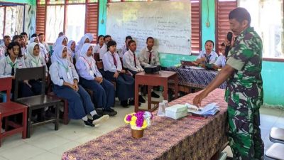 Babinsa Koramil 01-1017/lmd Berikan Bimbingan Orientasi dan Wawasan Kebangsaan