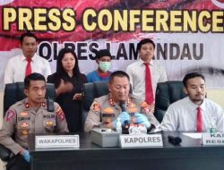 Suami Bunuh Isteri Polres Lamandau Gelar Press Conference