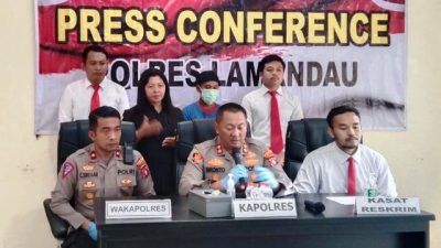 Suami Bunuh Isteri Polres Lamandau Gelar Press Conference