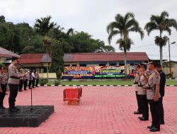 Kapolres Toba Pimpin Serah Terima Jabatan Kasat Reskrim dan Kapolsek Balige