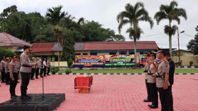 Kapolres Toba Pimpin Serah Terima Jabatan Kasat Reskrim dan Kapolsek Balige