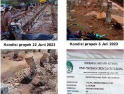 Kondisi Terkini Proyek Dinas PUTR Ketapang Senilai 3 M Lebih