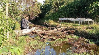 Rehabilitasi Parit Teratong Diduga Asal Jadi