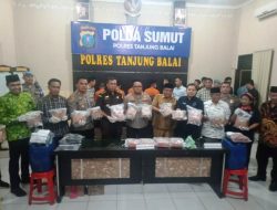 Polres Tanjungbalai Gagalkan Penyelundupan Narkoba, 4 Tersangka Diamankan 
