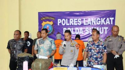 Polres Langkat Paparkan Kasus Narkotika dan Video Viral