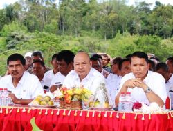 Peletakan Batu Pertama Pembangunan SMA Negeri di Pangaribuan 