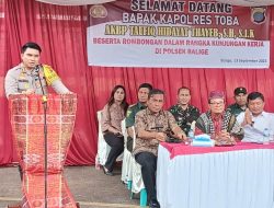 Kunker Ke Polsek Balige, Kapolres Toba : Mari Kita Peduli Dengan Sesama