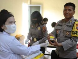 Polres Langkat Cek Urine Anggota Polri dan ASN