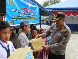 HUT Korlantas, Kapolres Langkat Salurkan Bantuan  
