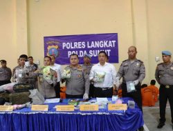 Polres Langkat Gencar Lakukan Penindakan Kasus Narkoba
