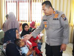 Jalankan Program Kapolda,  Kapolres Langkat Beri Makanan Tambahan  