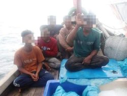 Tekong dan 4 ABK Ditangkap Patroli Maritim Malaysia