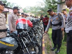 Polres Langkat Apel Kesiapan Satgas dan Cek Sarpras/Almatsus