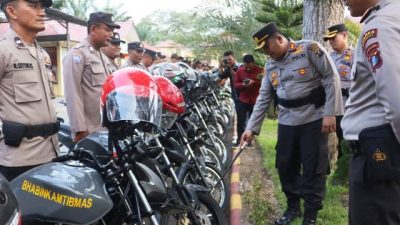 Polres Langkat Apel Kesiapan Satgas dan Cek Sarpras/Almatsus