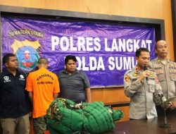 Suami Bakar Istri Ditangkap Polsek Pangkalan Berandan di Aceh