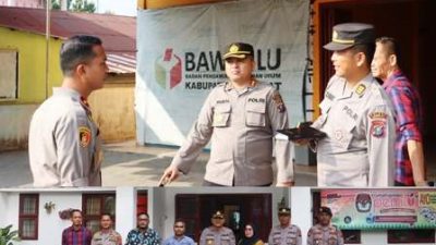 Kapolres Langkat Cek Kantor KPU Dan Bawaslu