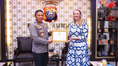 Polda Sumut Terima Penghargaan dari Kedubes Amerika