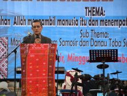 Ibadah Raya Aquabike Word Champonship, Pendeta Nyoman : Samosir akan Terkenal 
