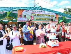 Bupati Samosir Pimpin Upacara HGN Dan HUT PGRI 