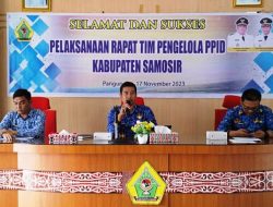 Dinas Kominfo Samosir Gelar Rapat Tim Pengelola PPID