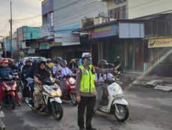 Sat Lantas Polres Langkat Gatur dan Dakgar Tilang 