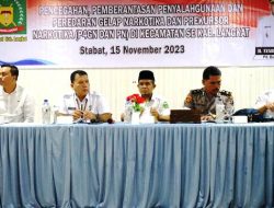 Rapat Pembentukan P4GN dan PN Kecamatan se-Langkat 