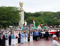 Ribuan Masyarakat Langkat Lintas Agama Doakan Palestina 