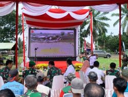 Melalui Video Conference Kapolres Langkat Hadiri Peninjauan Lahan Pertanian 