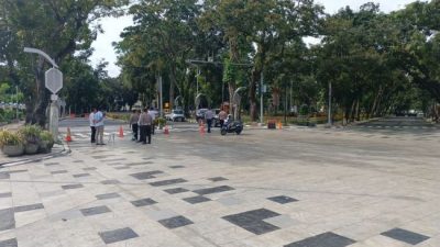 Jalan Sudirman Terbuat dari Beton Bukan Keramik