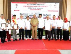 PMI Langkat Dilantik Syah Afandin Tambahkan Anggaran  