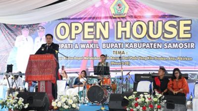 Open House di Rumah Dinas Bupati Samosir